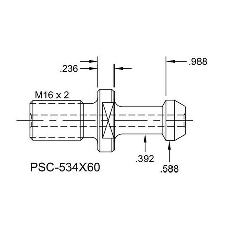 Tj Davies Co Coolant Through Retention Knob PSC-534X60